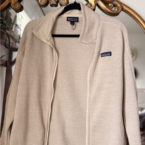 Patagonia Cream Full-Zip Sherpa Jacket